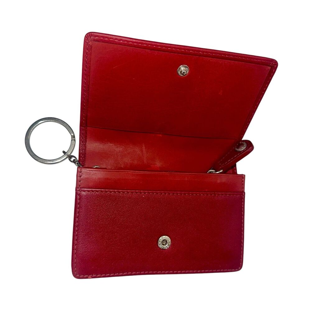 Vintage Coach Red Bedford Multi-Function Wallet E… - image 2